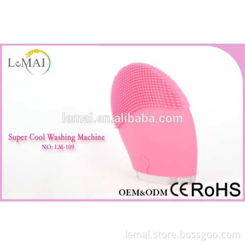 electric facial brush for oily skin deep cleaning soft brush